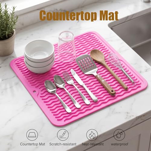 Silicone Dish Drying Mat for Multiple Usage