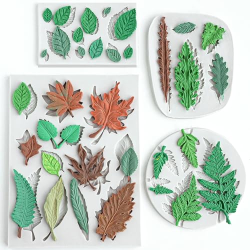 Leaf Fondant Silicone Mold Small Maple Shapes
