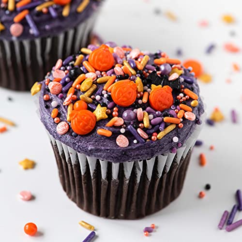 Halloween Sprinkles with Bats & Pumpkins (4 Ounce)