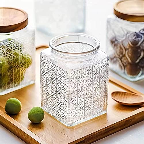 Vintage Glass Airtight Storage Jar Set of 4