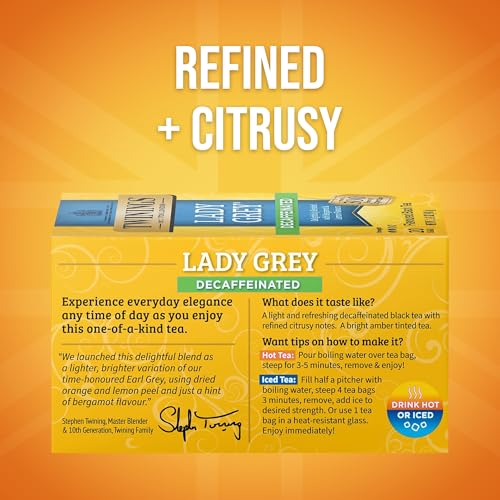 Decaffeinated Lady Grey Black Citrus Tea Bags (120 Count)