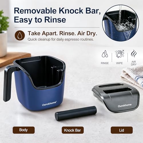 Espresso Knock Box with Lid