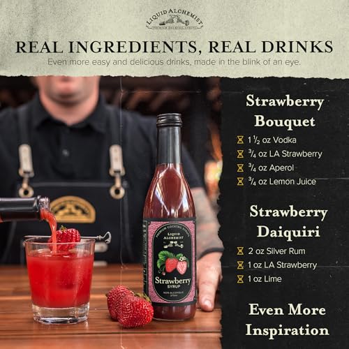 Strawberry Syrup for Cocktails (12.7 Fl Oz)