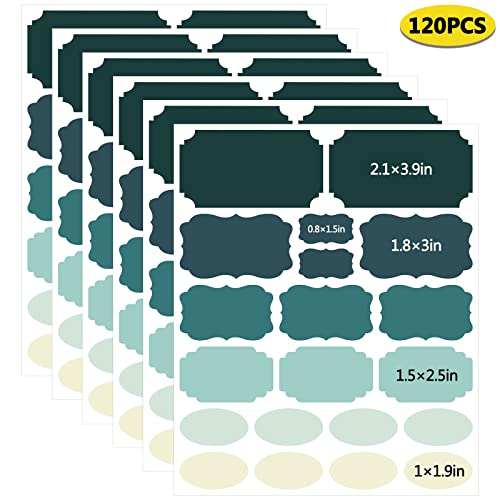 Labels for Food Containers 120Pcs Removable Waterproof Write