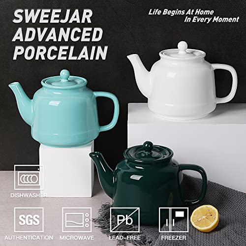 Sweejar 35 oz Porcelain Tea Pot