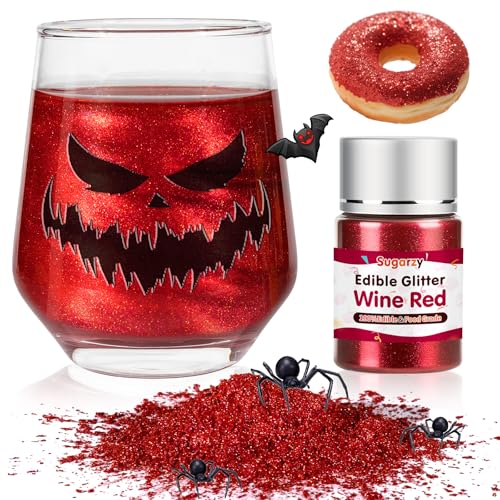 Edible Red Glitter for Drinks