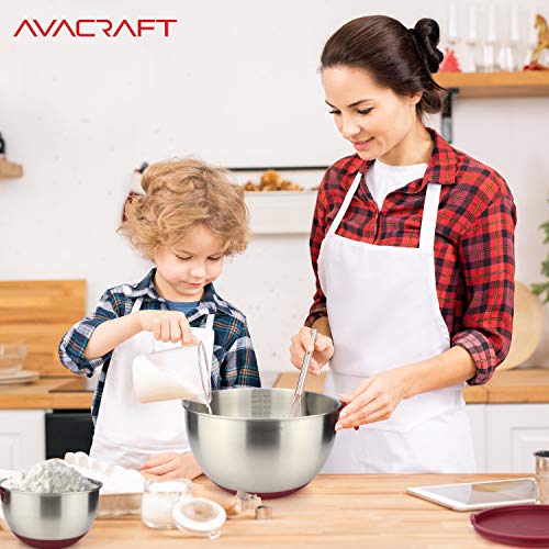18 10 Stainless Steel Mixing Bowls with Lids