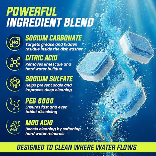 Dishwasher Cleaner Tablets for Descaling (26 Count)