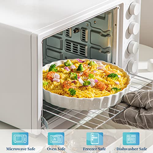 Porcelain Pie Pan Quiche Baking Dish (2 Count)