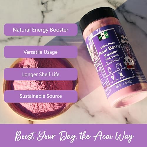 Freeze Dried Acai Berry Powder 7 Oz (7 Ounce)
