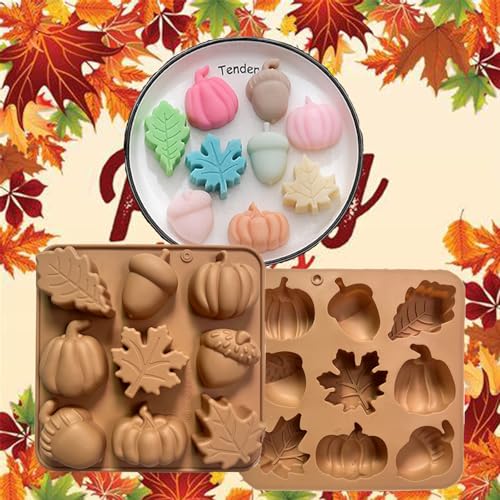2PCS Fall Silicone Molds (18 Count)