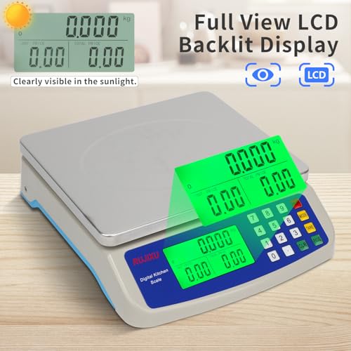 Large Digital Kitchen Scale 22LB Commercial Scale for Food Baking Bread Cooking Meat