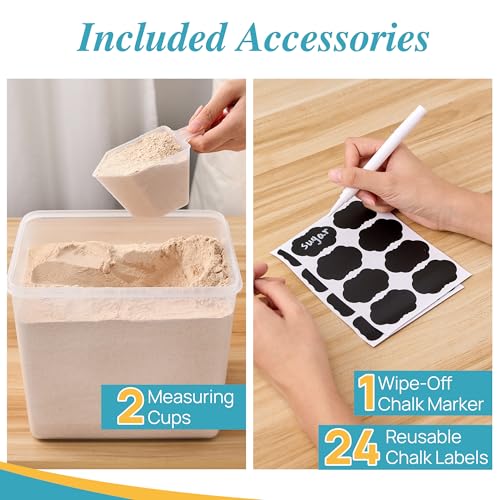 8.5L Extra Large Flour Sugar Storage Containers (2 Count)