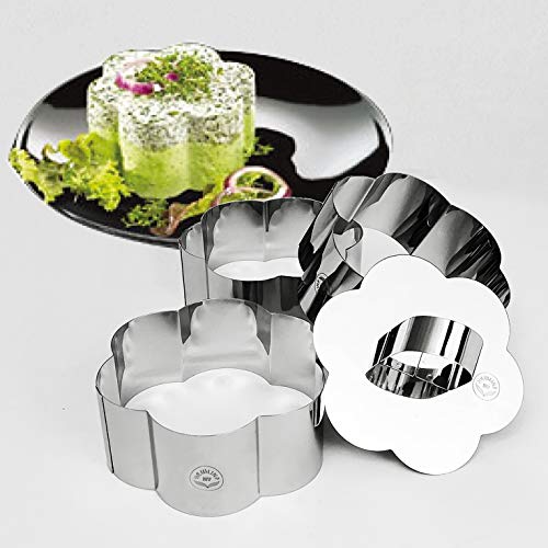 NewlineNY Stainless Steel Dessert Rings (4 Count)