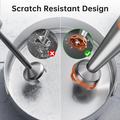 Immersion Blender Handheld Corded Hand Blenders Set 1100W