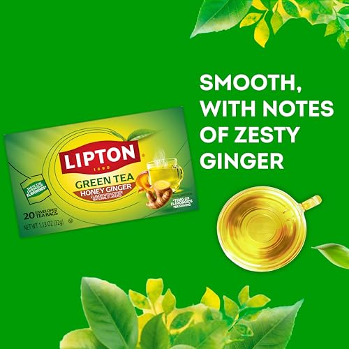 Honey Ginger Green Tea Bags 20 (20 Count)