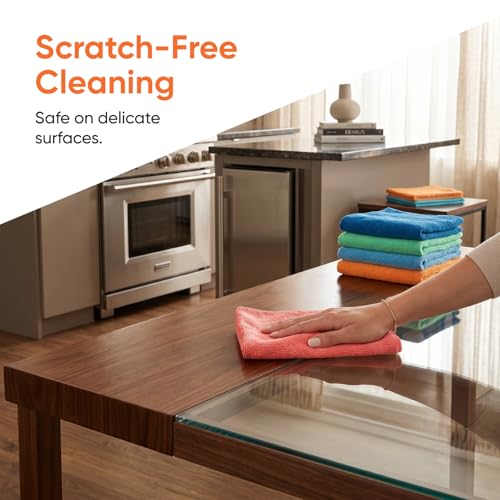 Microfiber Squeegee Mopping Towel Extra Large Miracle Cloth Streak Free Floor Cloth 20x30 House (10 Count)