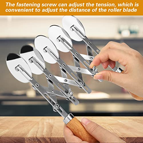 5 Wheel Pastry Cutter Stainless
