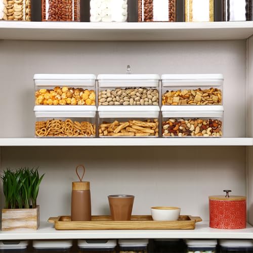 Flip Tite Food Storage Container with Lid 4” RECTANGLE Airtight Ring Flip Lock Top (3 Count)