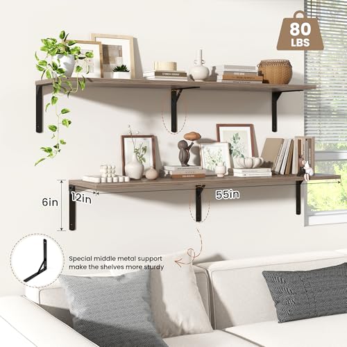 Floating Shelves for Wall (2 Count)