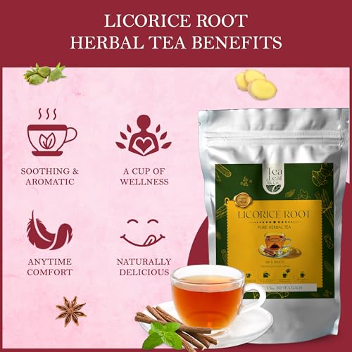 Tealeaf & Co. Licorice Root Tea Blended with Organic Spices (7.055 Ounce)