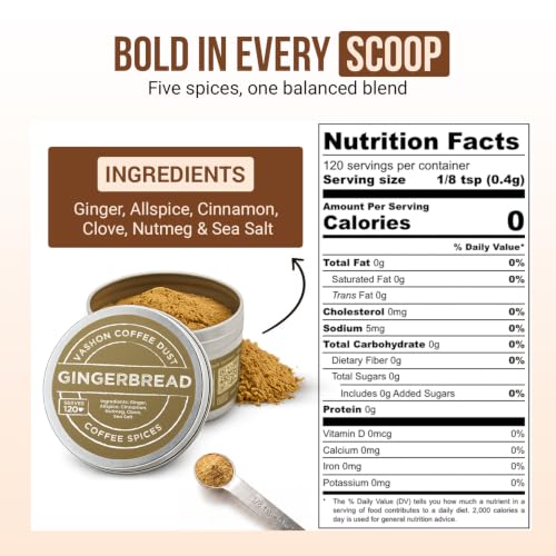 Coffee Dust Gingerbread Flavoring Powder (2 Ounce)