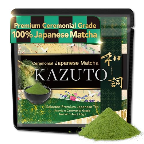 Kazuto Premium Ceremonial Grade Matcha Green Tea Powder
