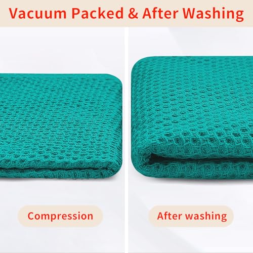 100% Cotton Waffle Weave Kitchen Dish Towels 4 (4 Count)
