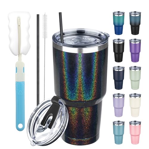 30 oz Tumbler with Lids and Straws