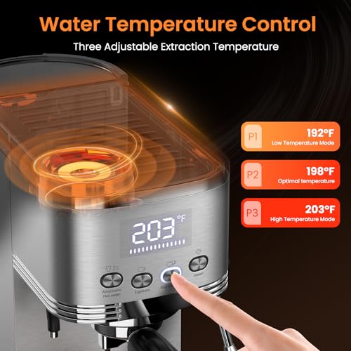 Espresso Machine with Adjustable Extraction Temperature
