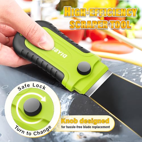 2 Pack Razor Blade Scraper Tool with 30 Blades (2 Count)