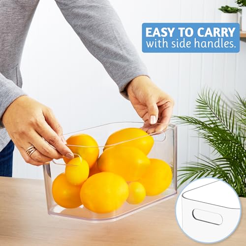 Bliss 10" x 6" Open Clear Pantry Organizer Bin (2 Count)