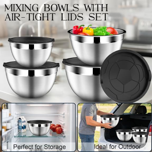 Mixing Bowls with Lids Set (5 Count)