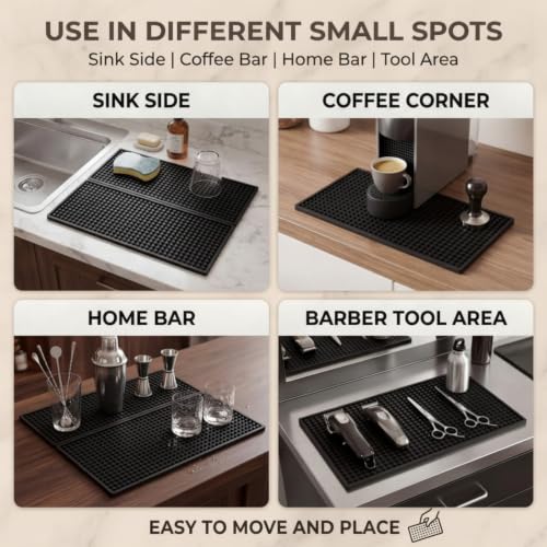 6 Pcs Bar Mat 12 X 6 Inch