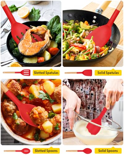 Pack of 4 Silicone Cooking Utensils Set (4 Count)