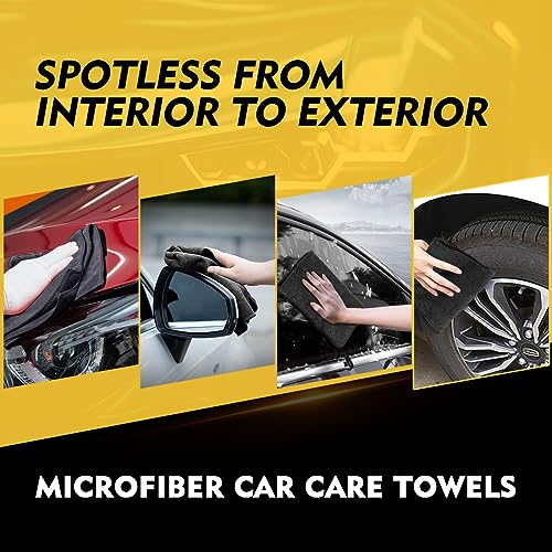 Black Microfiber Cleaning Cloth 400 Pack (400 Count)