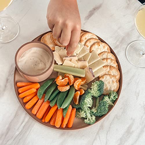 Ceramic Flat Dinner Plates Set of 6 (6 Count)