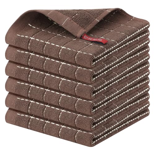 100% Cotton Terry Kitchen Dish Cloths (6 Count)