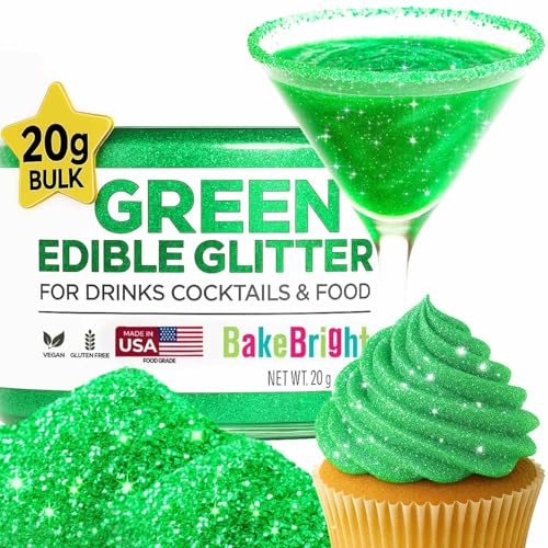 Green Edible Glitter for Drinks 20g