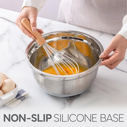 Stainless Steel Mixing Bowls Set with Lids