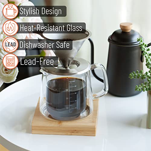BTaT Pour Over Coffee Maker Set