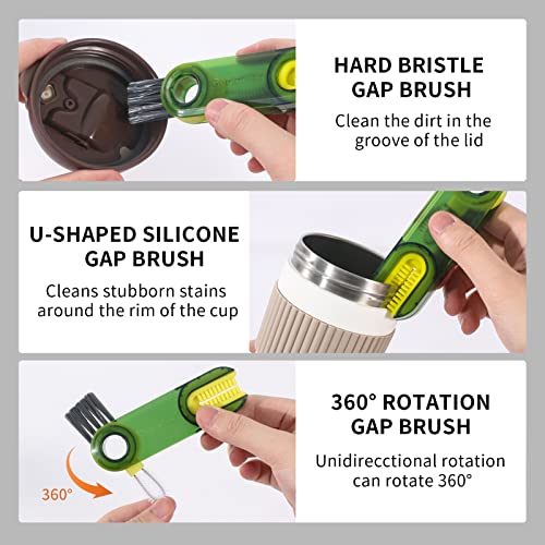 3 in 1 Cup Lid Gap Cleaning Brush Set