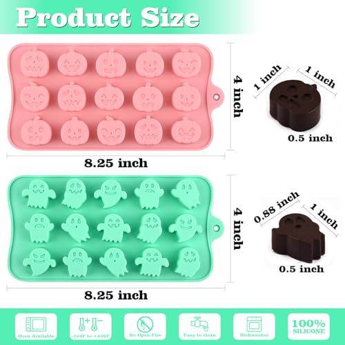 Halloween Candy Chocolate Mold Silicone Ice Cubes Molds