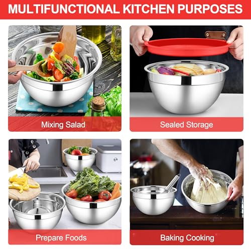Mixing Bowls with Lids Sets of 6 (6 Count)