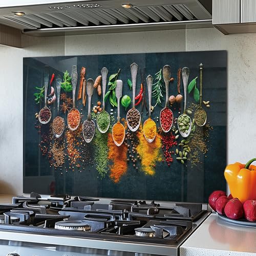 Tempered Glass Backsplash for Kitchen