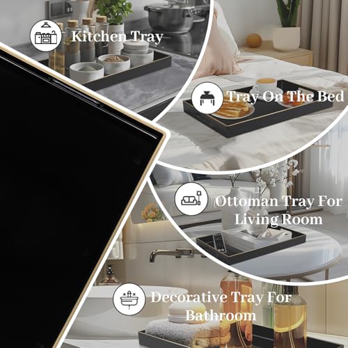 Black Decorative Tray for Coffee Table