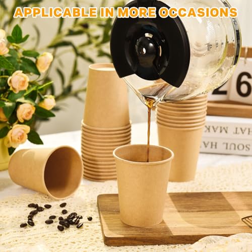 200 Pack 8 oz Kraft Paper Cups (200 Count)