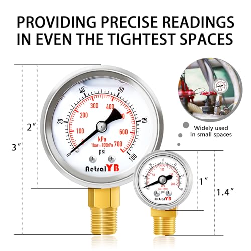 1 Inch Mini Pressure Gauge