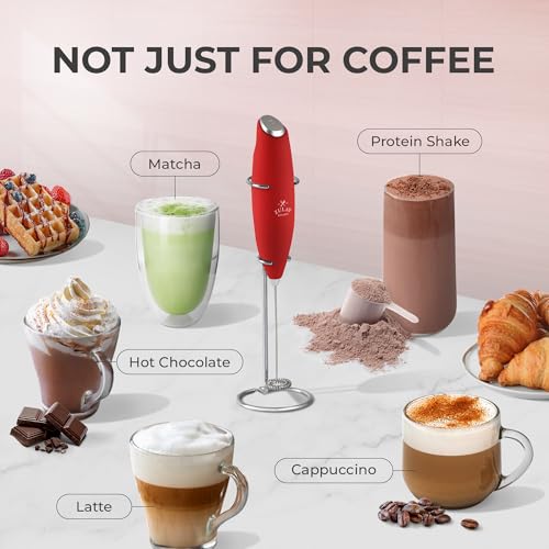 Powerful Milk Frother Wand With Duracell Batteries