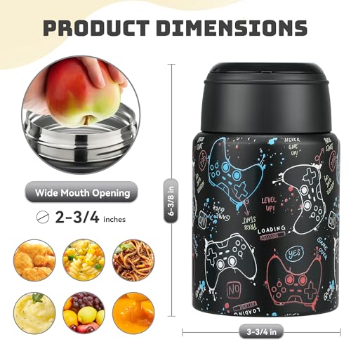 16oz Insulated Food Jar with Spoon
